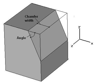 sheet metal chamfer angle